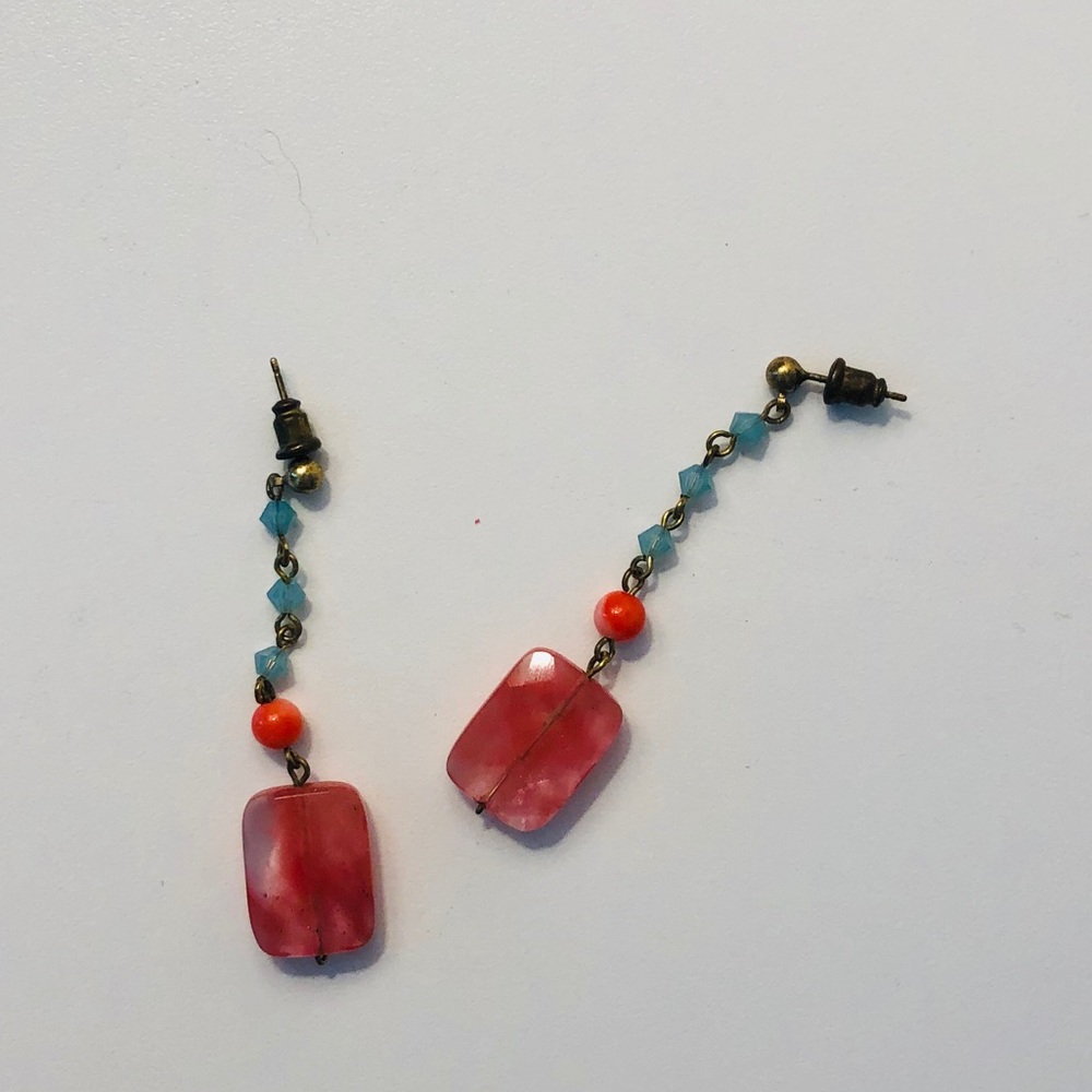 Beaded drop earrings